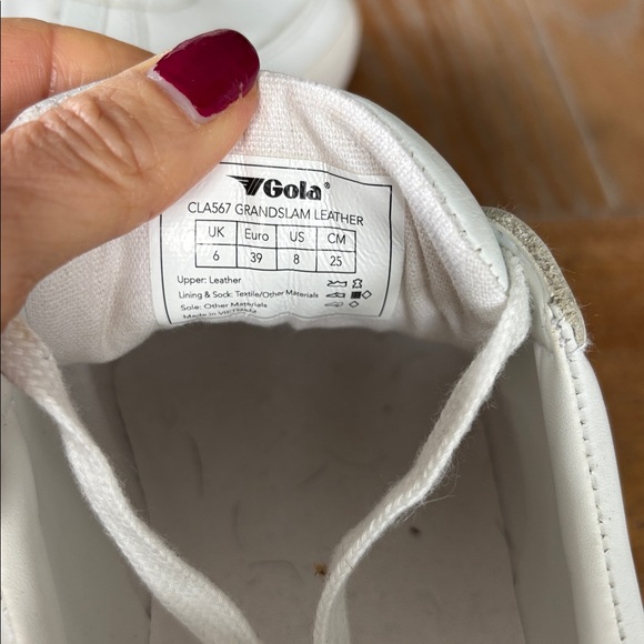 Gola Grand-slam Leather Sneakers - Picture 6 of 7